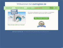 Tablet Screenshot of eselregister.de